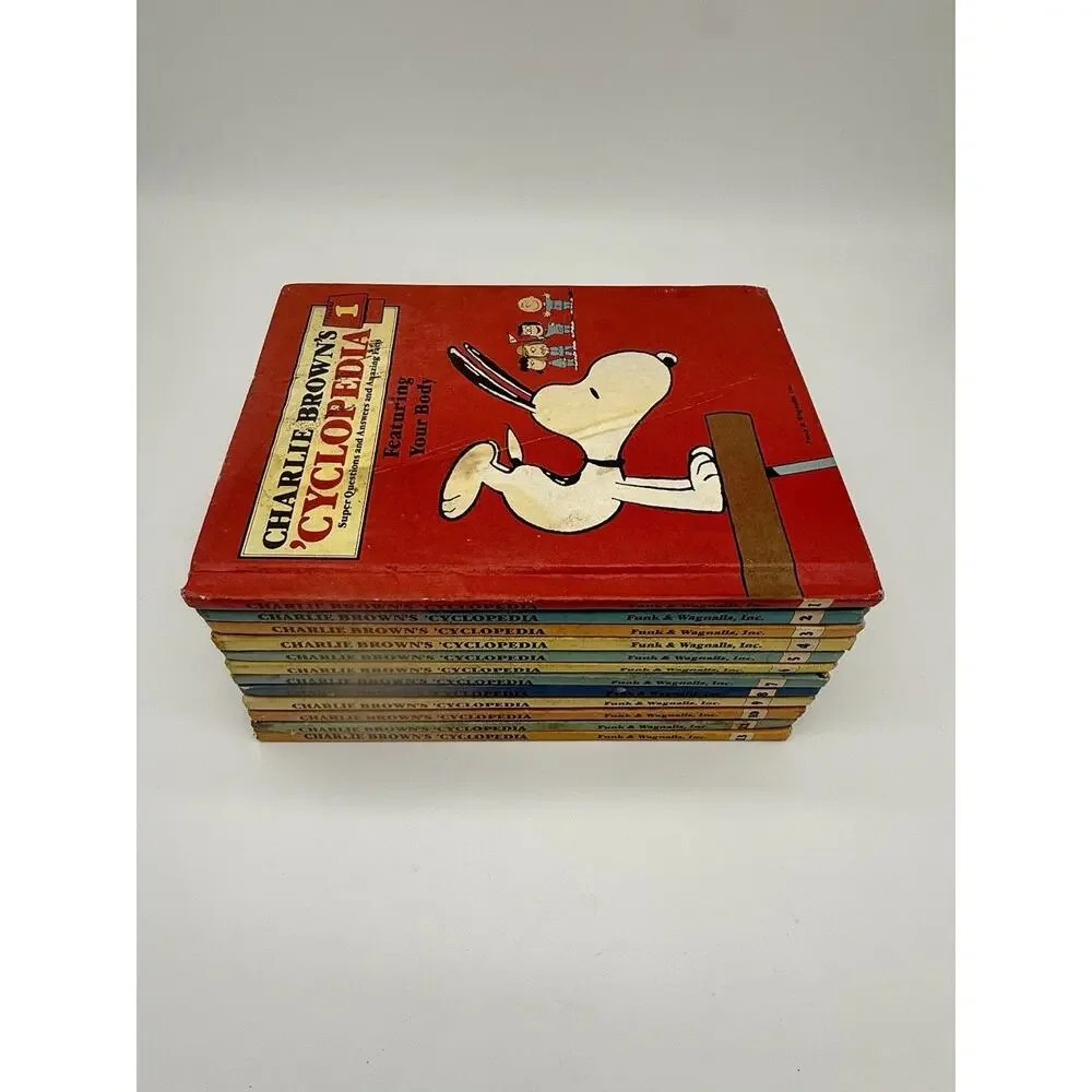 Vintage Charlie Brown's Cyclopedia Book Bundle Lot – 12 Volumes